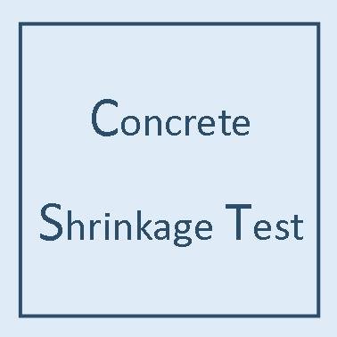 Concrete shrinkage test