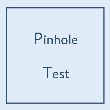 pinhole test