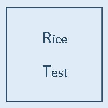 rice test