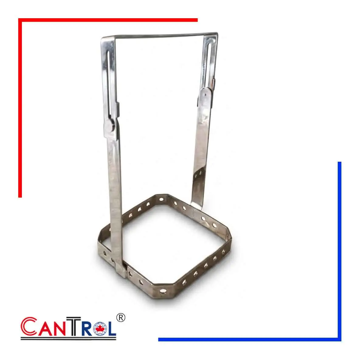 alt="Cantrol Sample Sieve Holder made of stainless steel for stable and precise aggregate gradation testing"